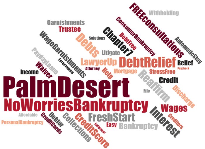Palm Desert debt relief & wage garnishments